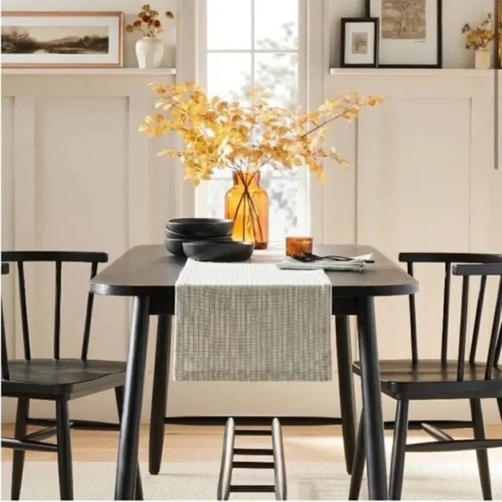 Hearth & Hand‎ Magnolia 4pc Textured Stripe Table Runner & Paper Napkin Set 2023